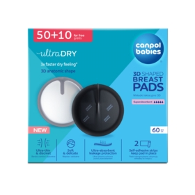 CANPOL ULTRACHŁNNE WKŁADKI LAKTACYJNE 60SZT.CZARNE