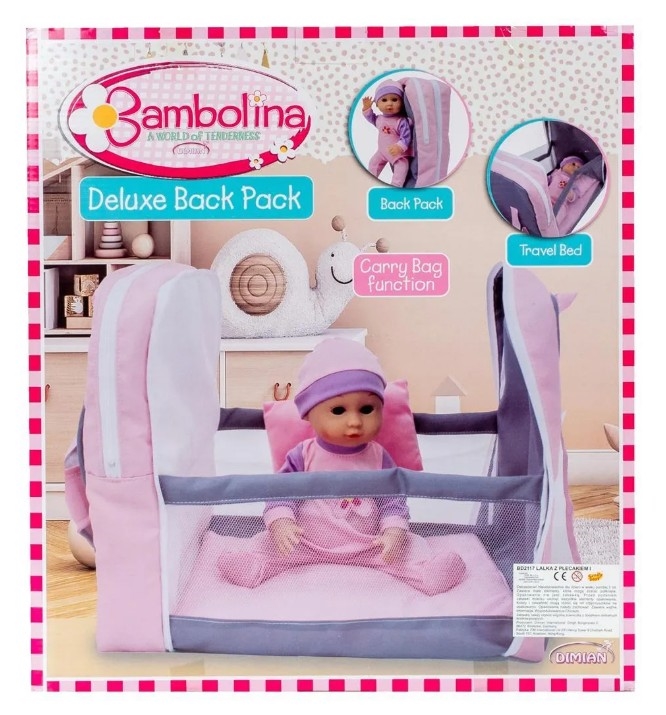 *****Lala z plecak.i łóżeczk.SmilyPl BD2117 89161