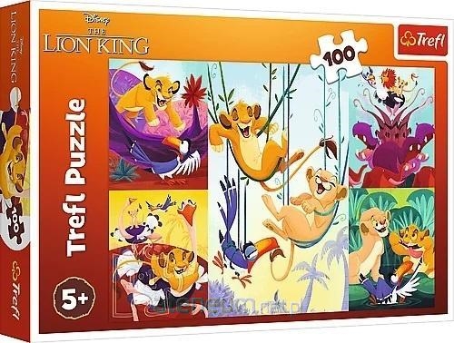 TREFL PUZZLE 100 EL KRÓL LEW