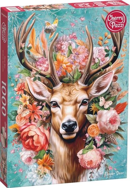 PUZZLE 1000 FLOWER DEER