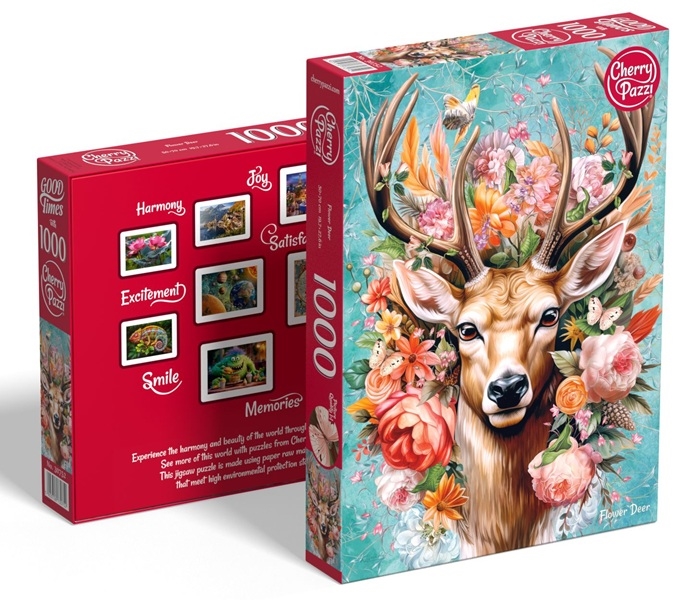 PUZZLE 1000 FLOWER DEER