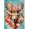 PUZZLE 1000 FLOWER DEER