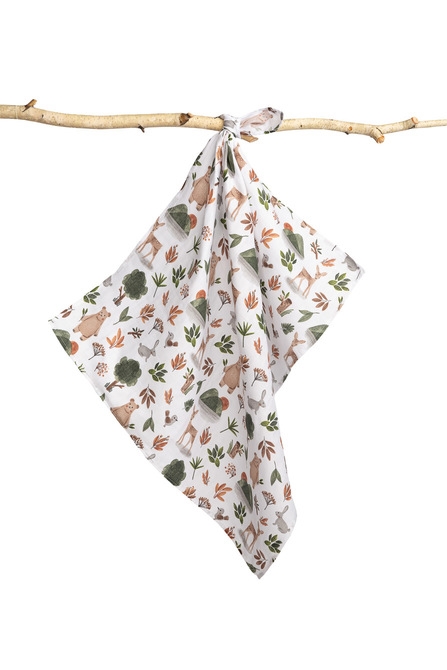 SENSILO PIELUSZKI MUSLINOWE LAS NA BIELI