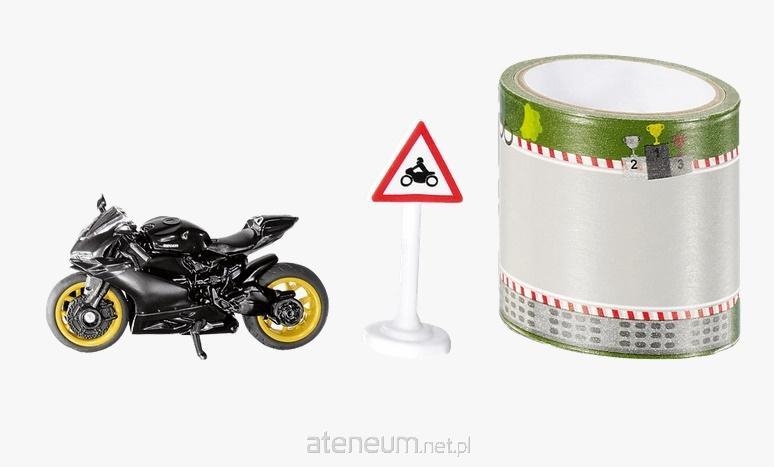 SIKU 1601 ZESTAW MOTOCYKL+TAŚMA