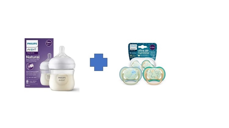 AVENT ZESTAW BUTELKA + SMOCZKI