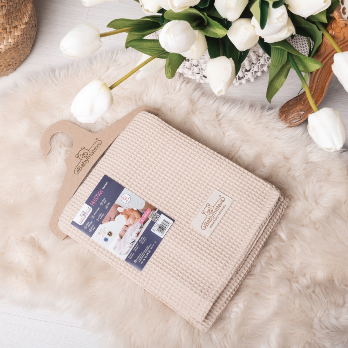 BABY MATEX KOCYK PRESTIGE MUSLIN 75X100