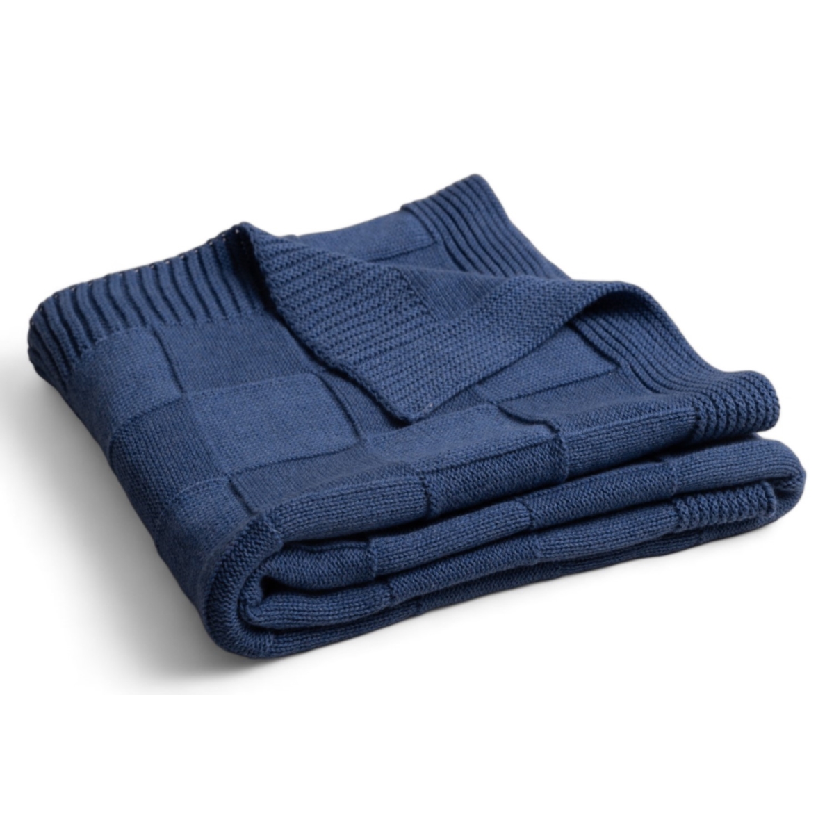 BABY MATEX KOCYK SQUARE CHECKS Z BAWEŁNY 80X100