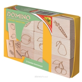 Domino drewniane - owoce i warzywa 02315