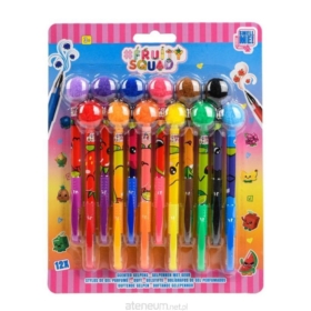 FRUITYSQUAD pachn.dług.żelowe/pompon 12sz FS60384