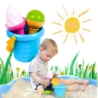 Zestaw Do Piasku Lody Wiaderko Niebieskie Łyżka  5