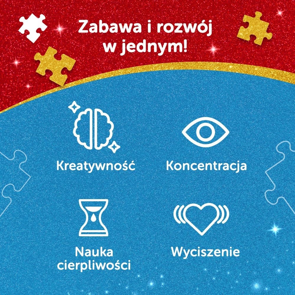 PUZZLE 100 Glitter Brokatowe Trefliki 14833