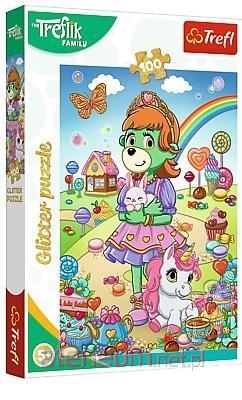 PUZZLE 100 Glitter Brokatowe Trefliki 14833