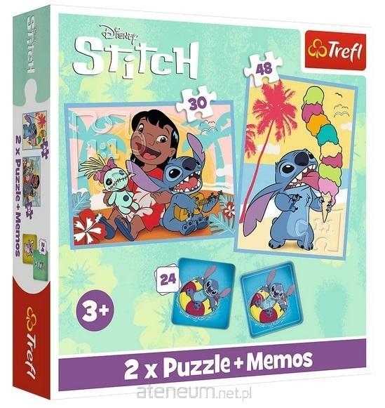 PUZZLE 2w1+memos Wesoły dzień Lilo_Stitch 93585