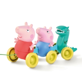 TOMY Świnka Peppa rodzinka do ciągnięcia E73527 /3