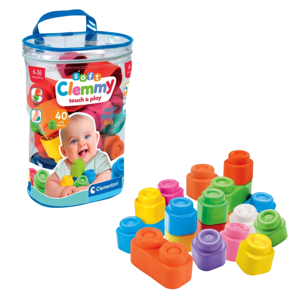 CLE BABY Clemmy woreczek z 40 klockami 17878