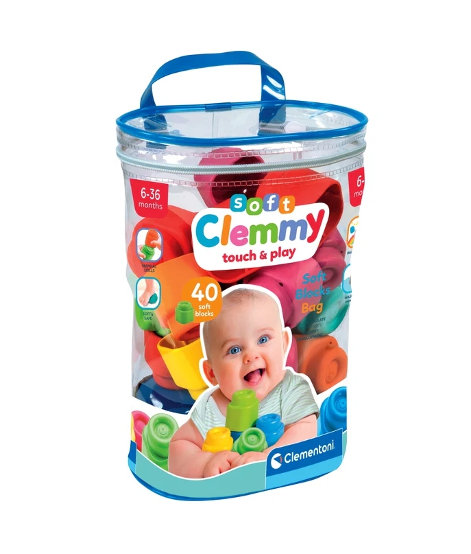 CLE BABY Clemmy woreczek z 40 klockami 17878