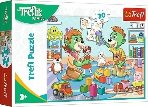 PUZZLE 30 Radosna Rodzina Treflików 18303
