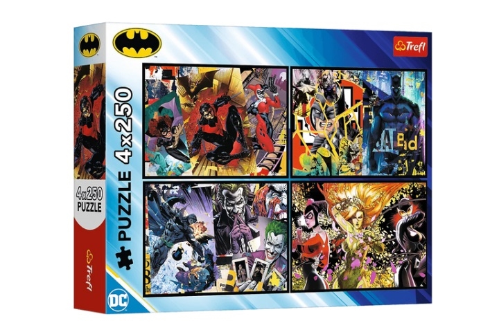 PUZZLE 4x250 Batman w akcji /Warner Batman 13310