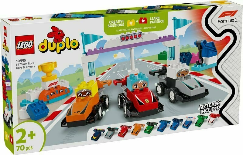 10445 LEGO DUPLO BOLIDY I KIEROWCY F1