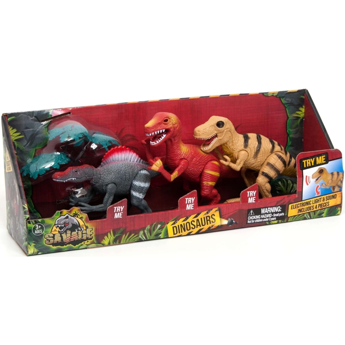 Boley Dinozaury zestaw fig.św/dźw 63206