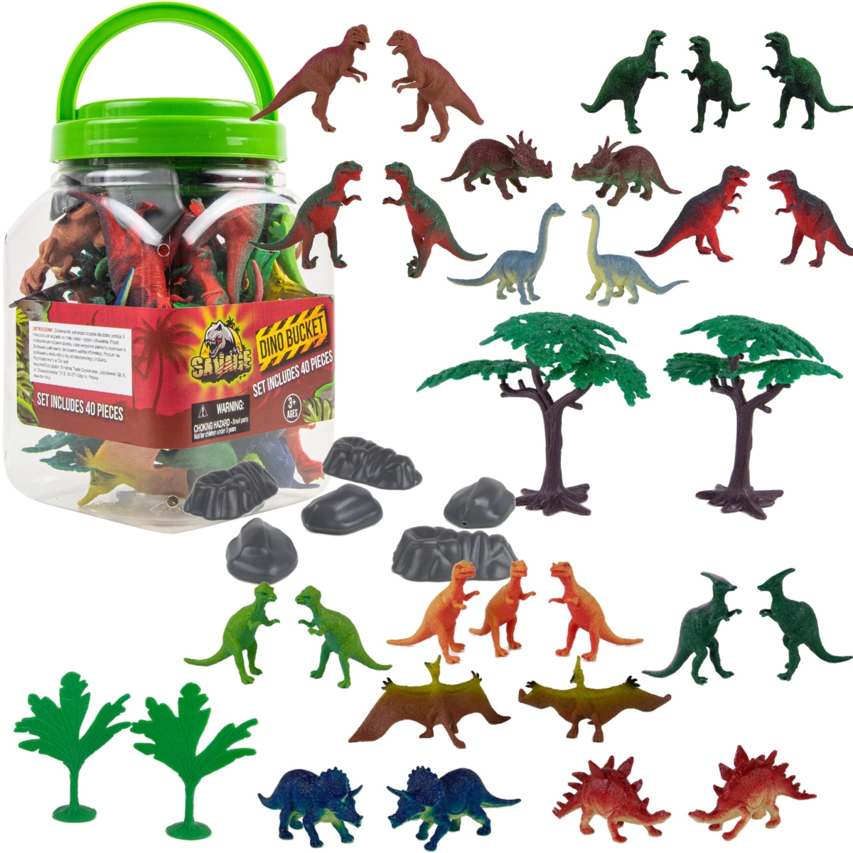 *****Boley Dinozaury zest.40el w pojem.75232 52323