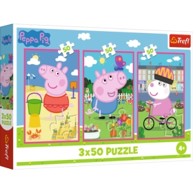 Puzzle - 3x50 - Siła przyjaźni / Peppa PigMix 70%