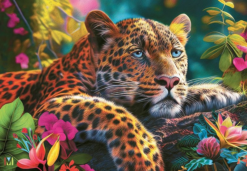 Puzzle 500 Cherrypazzi RecliningLeopard 20166