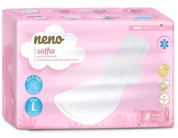 NENO SOFFIO PODPASKI JEDNORAZOWE POPORODOWE L 8SZT