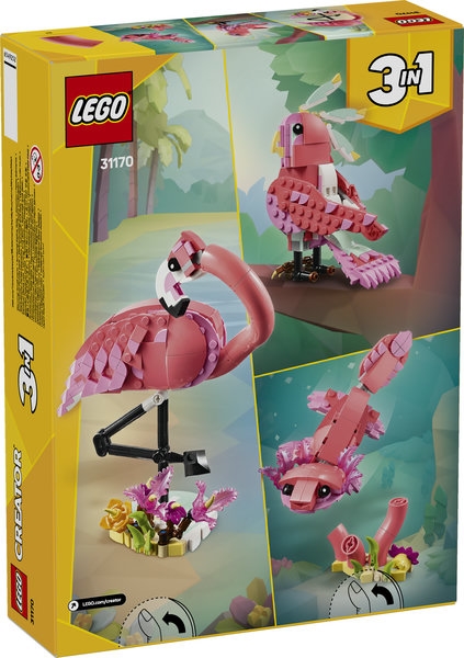 31170 LEGO CREATOR DZIKIE ZWIERZĘTA RÓŻ FLAMING
