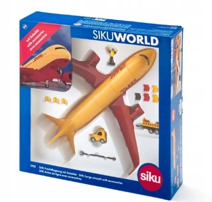 Siku World - Samolot transportowy DHL z akcesoriam