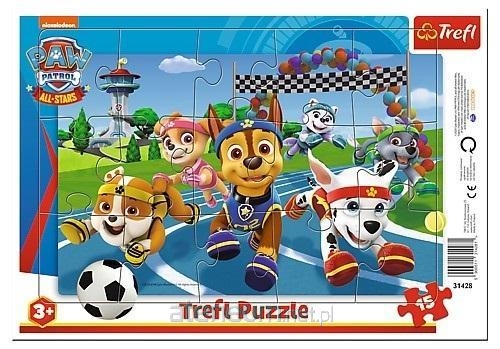Puzzle ramkowe 15 Uczynne pieski 31428