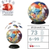 Puzzle 3D 72 Kula Pokemon