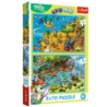 PUZZLE 2x70 Trefliki w Krainie Zwierząt 34445