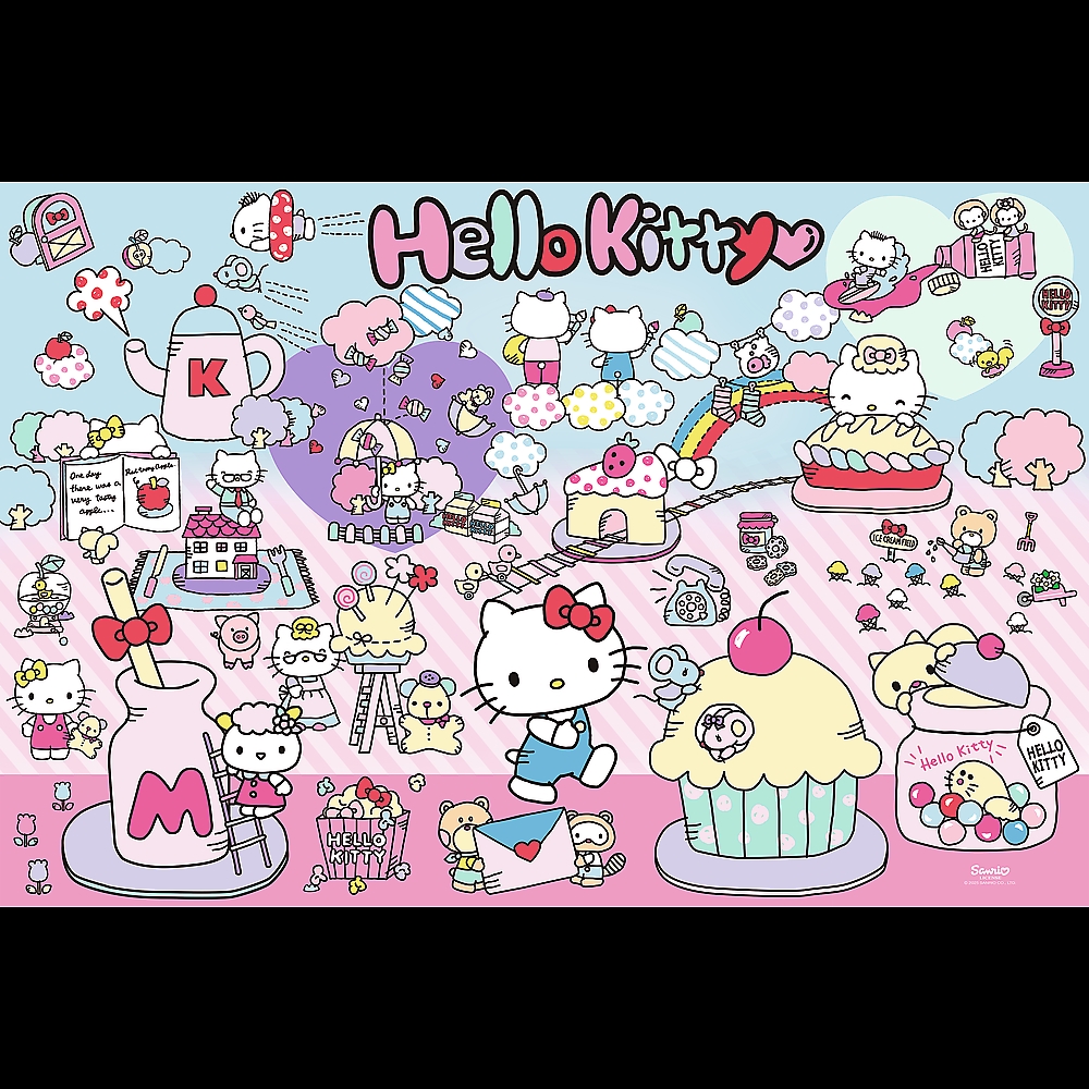 PUZZLE 300 Poznaj świat Hello Kitty 23031