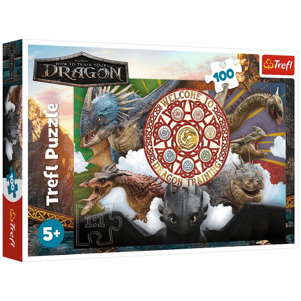 PUZZLE 100 Smoki w akcji Dragon 16524