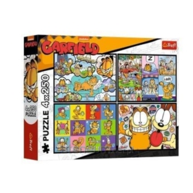 Puzzle 4x250 Garfield nie lubi poniedziałków 13344
