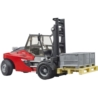 BRUDER wózek widłowy Linde HT160+paleta+kosz 02513