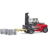 BRUDER wózek widłowy Linde HT160+paleta+kosz 02513