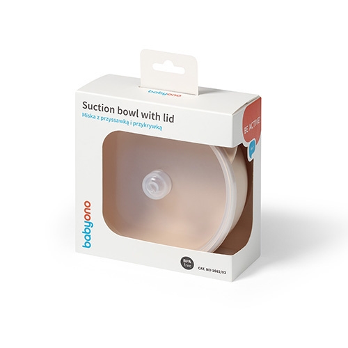 1662/03 MISECZKA Z PRZYSSAWKA I PRZYKRYWKĄ SILIKON