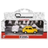 Fiat 126p + przyczepa Niewiadów Krótka żółty