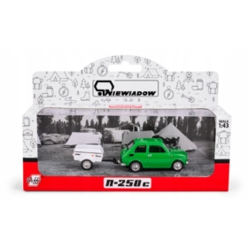 Fiat 126p + przyczepa Niewiadów Krótka zielony