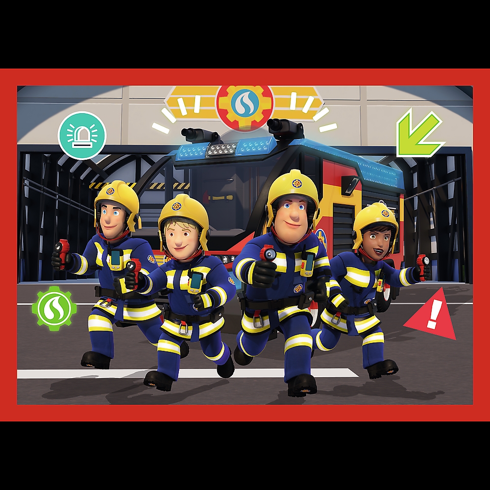 Puzzle 4w1 Przygody strażaka Sama 34632