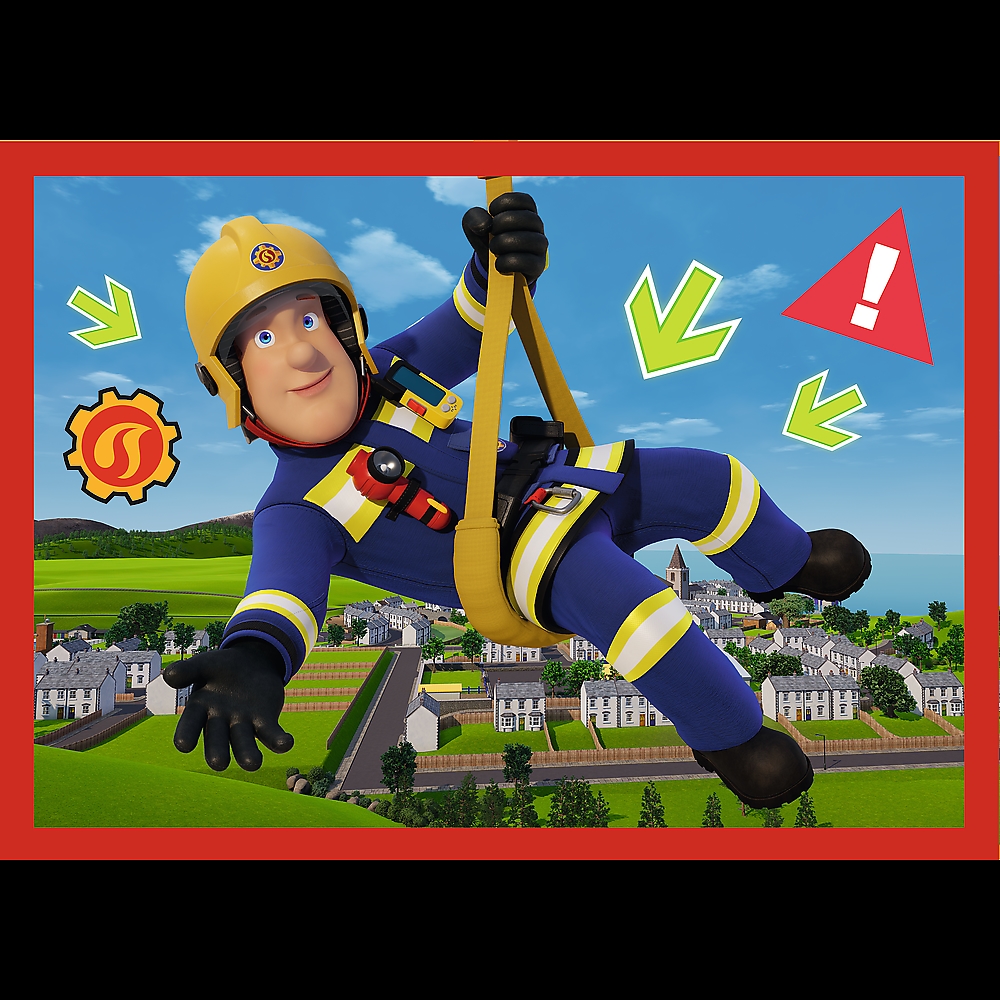 Puzzle 4w1 Przygody strażaka Sama 34632