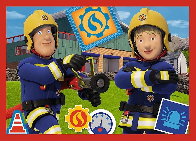 Puzzle 4w1 Przygody strażaka Sama 34632