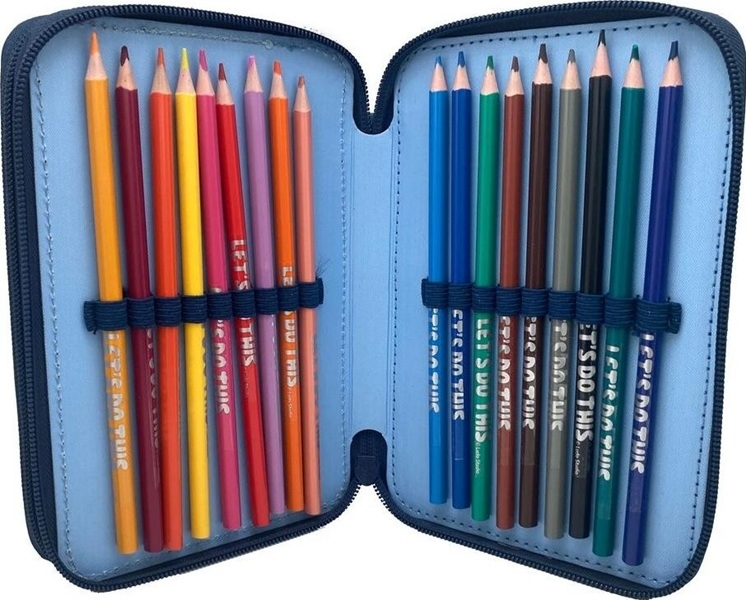 BLUey piórnik 2-kom.z wypos.048208516 91349