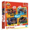 PUZZLE 4w1 Strażak na sygnale /Strażak Sam 34348
