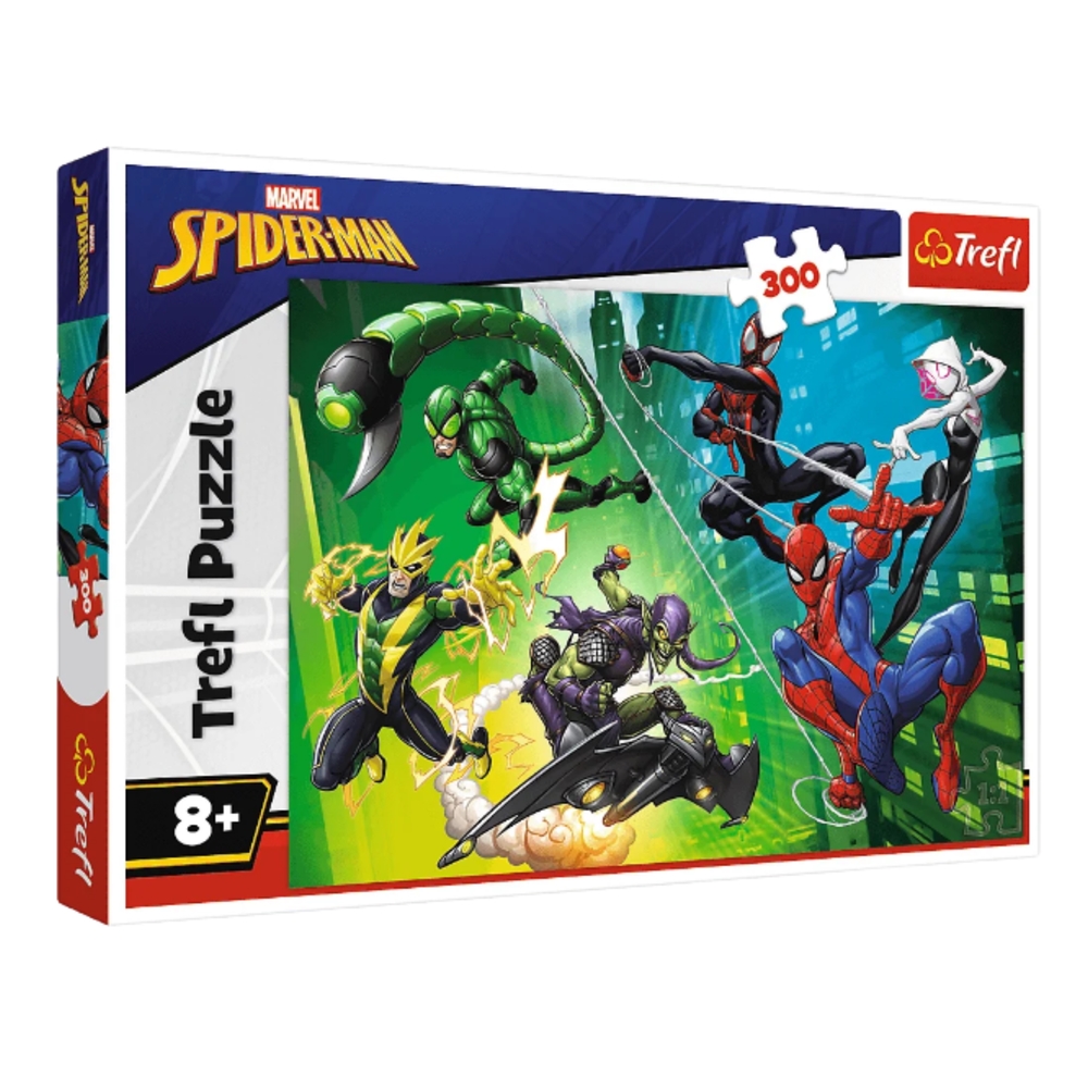 Puzzle 300 W pajęczej sieci Spiderman 23036