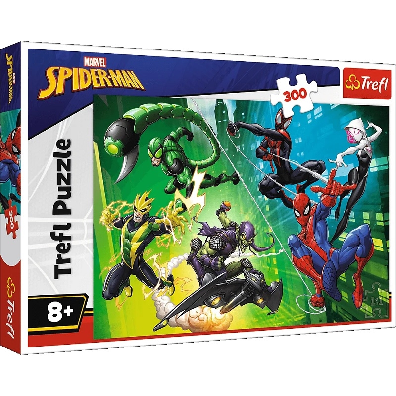 Puzzle 300 W pajęczej sieci Spiderman 23036