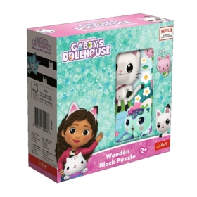TREFL Zabawka drewn.Block puzzle KociD.Gabby 62007