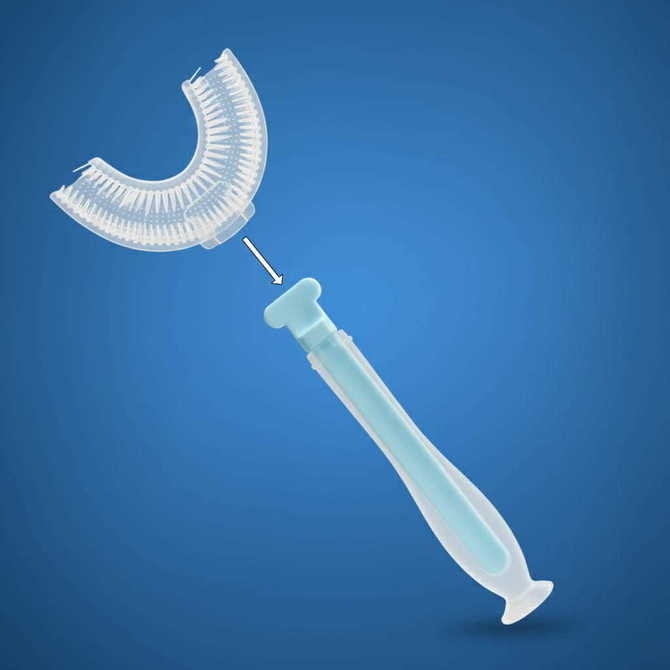 2452 ŁYŻECZKA SILIKONOWA NIEBIESKA BL245